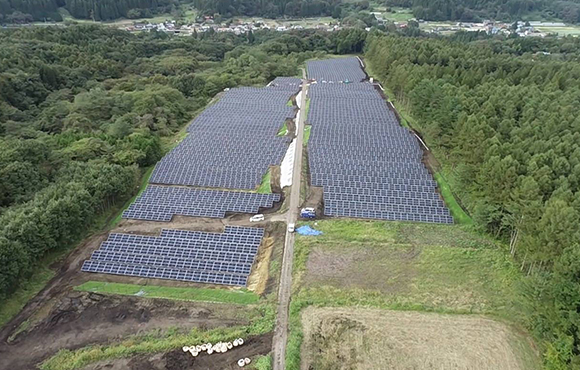 東吾妻町太陽光発電所(群馬県)